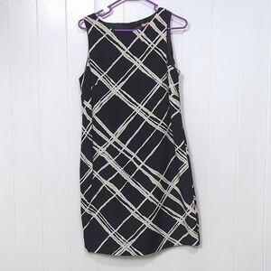 EUC Debenhams Black and White Dress